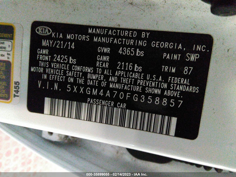 Kia Optima 2015г.