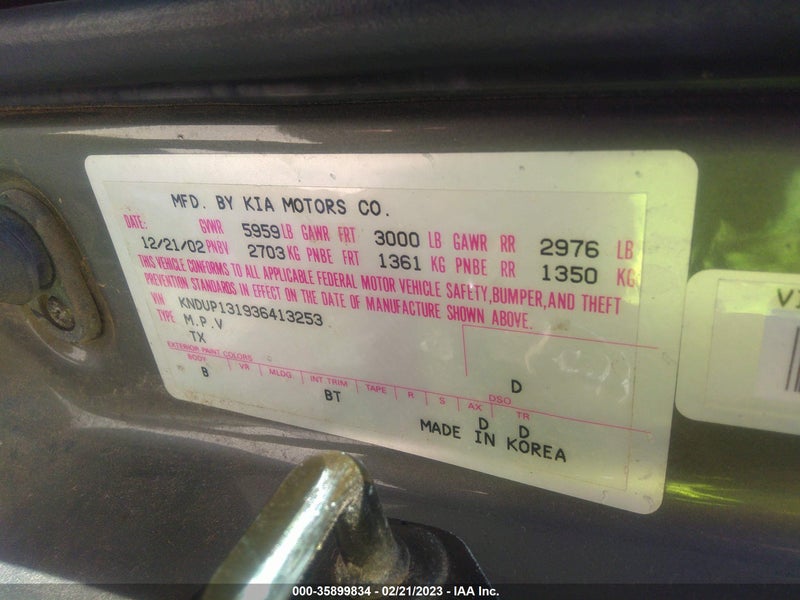Kia Sedona 2003г.
