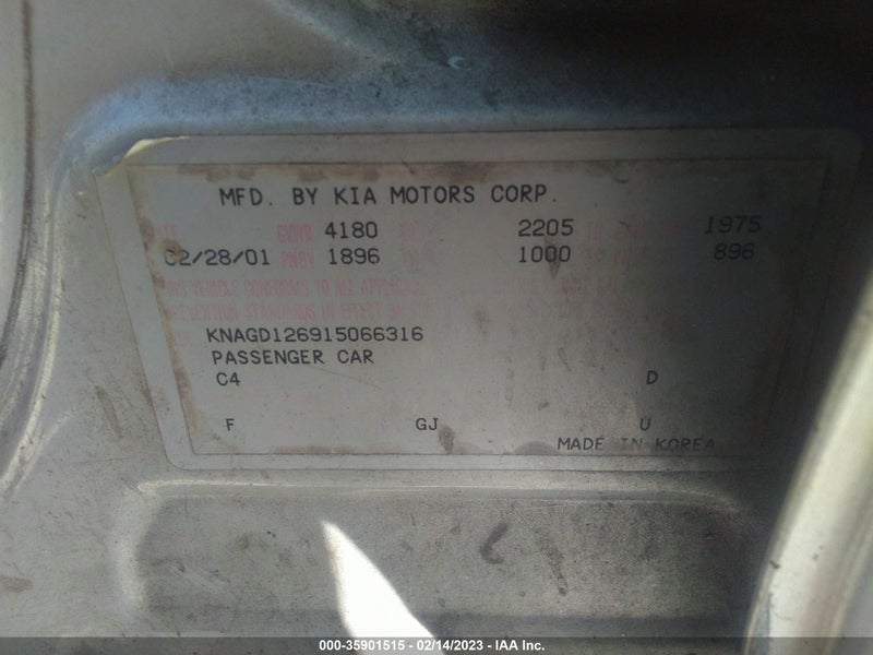 Kia Magentis 2001г.