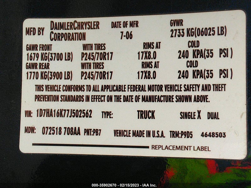 Dodge Ram 1500 2007г.