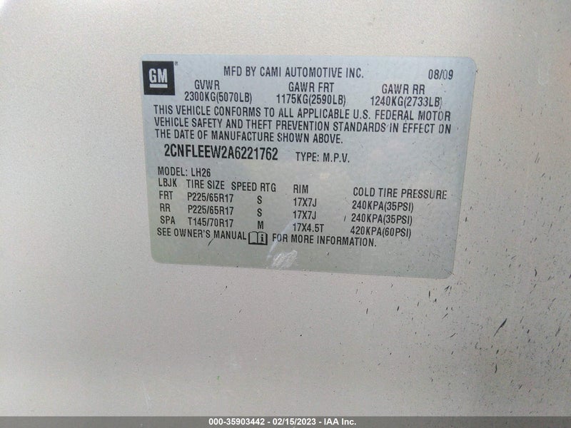 Chevrolet Equinox 2010г.