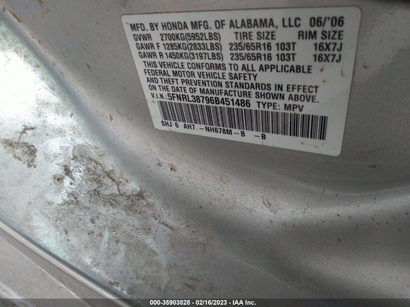 Honda Odyssey 2006г.