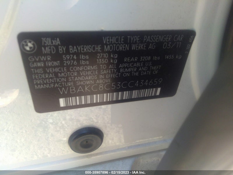 BMW 7 Series 2012г.