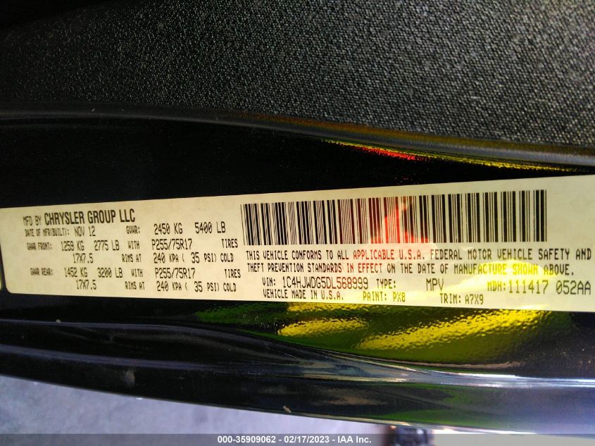 Jeep Wrangler 2013г.