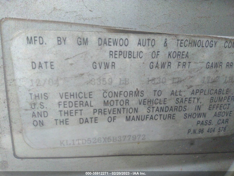 Chevrolet Aveo 2005г.