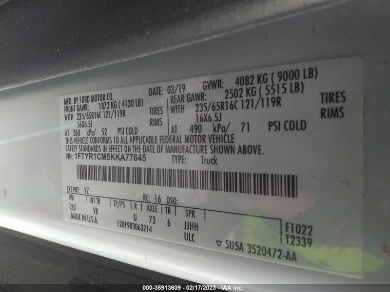 Ford Transit 2019г.