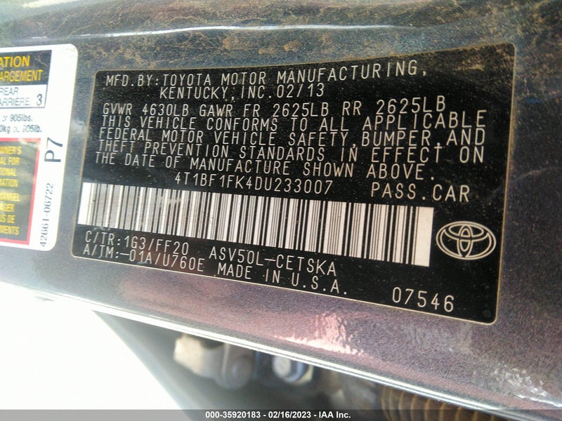 Toyota Camry 2013г.