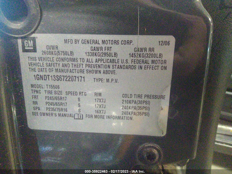 Chevrolet Trailblazer 2007г.