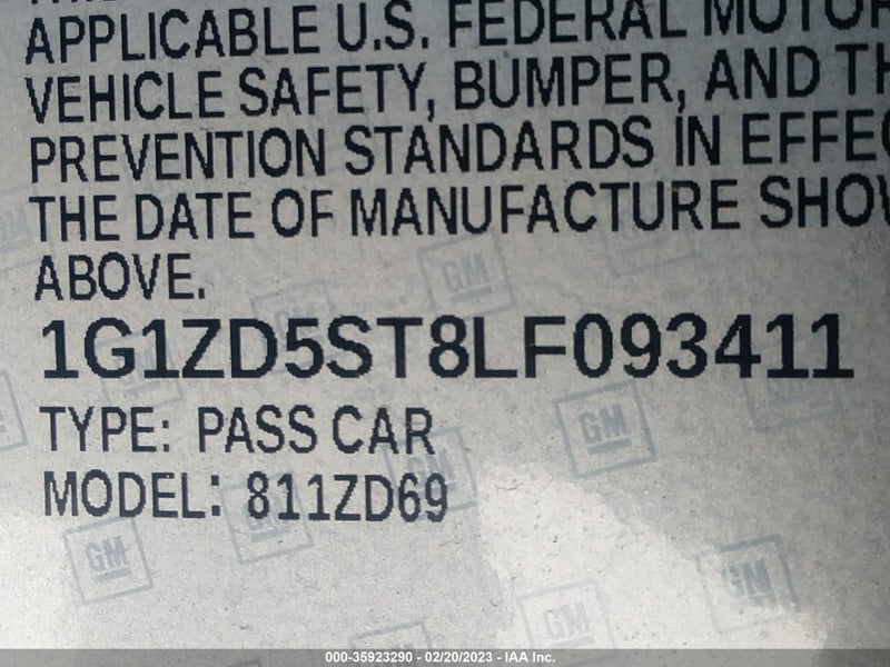 Chevrolet Malibu 2020г.