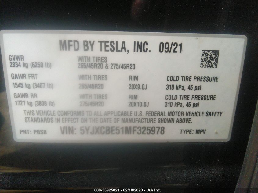 Tesla Model X 2021г.
