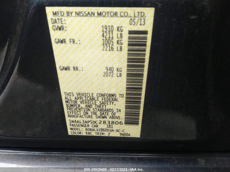 Nissan Altima 2013г.