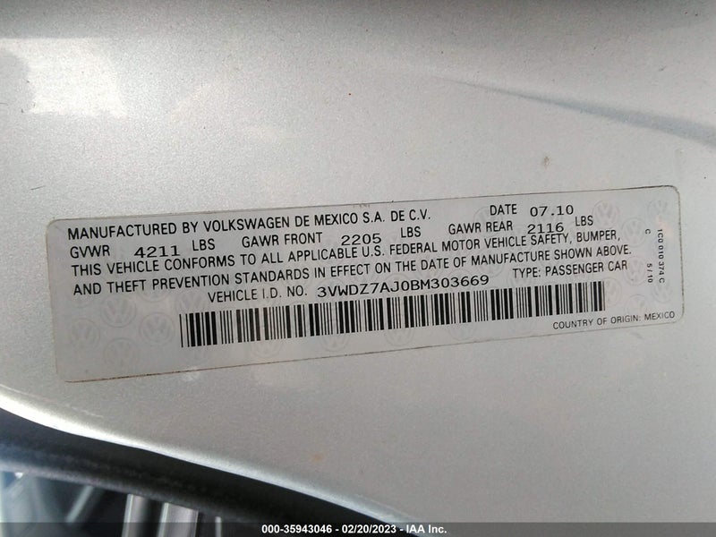 Volkswagen Jetta 2011г.