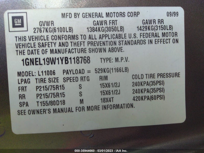 Chevrolet Astro 2000г.