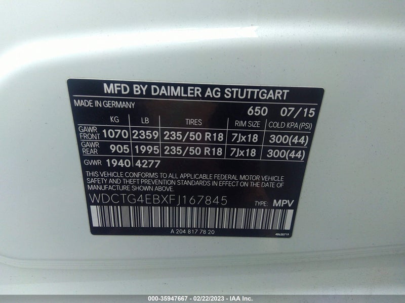 Mercedes-Benz GLA-Class 2015г.