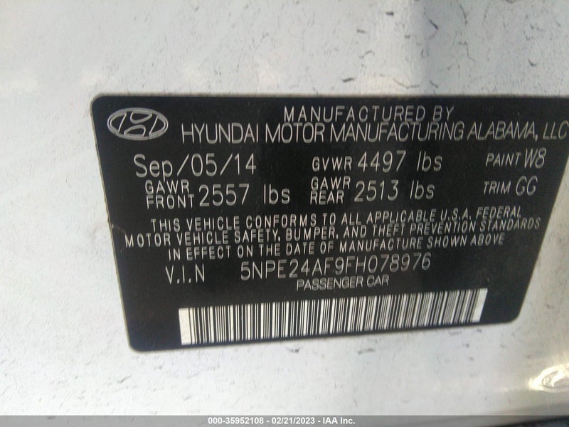 Hyundai Sonata 2015г.