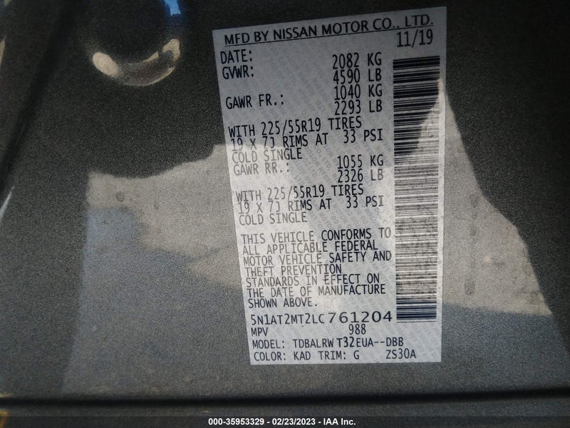 Nissan Rogue 2020г.