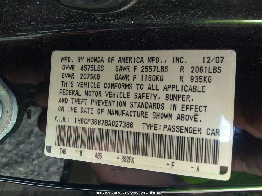 Honda Accord 2008г.