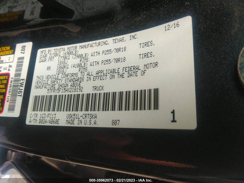 Toyota Tundra 2017г.