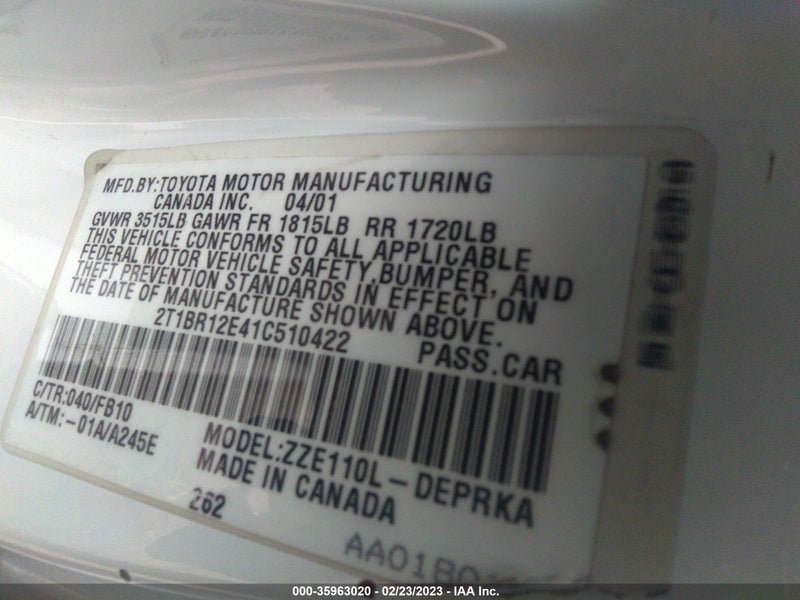 Toyota Corolla 2001г.