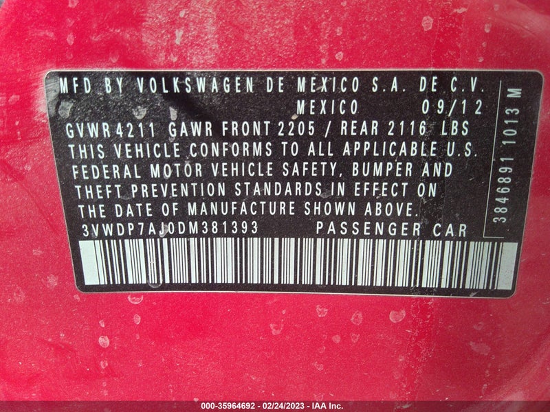 Volkswagen Jetta 2013г.