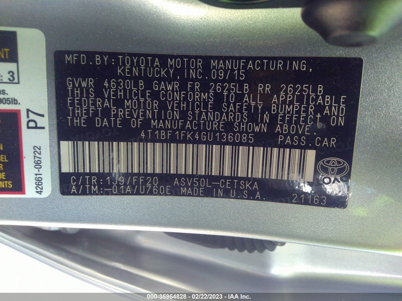 Toyota Camry 2016г.