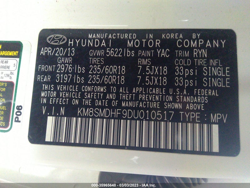 Hyundai Santa Fe 2013г.