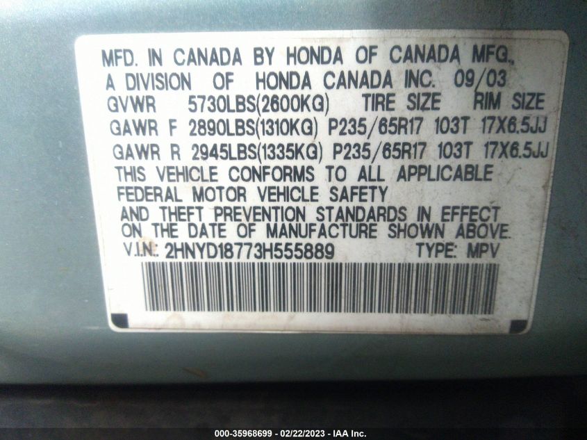 Acura MDX 2003г.