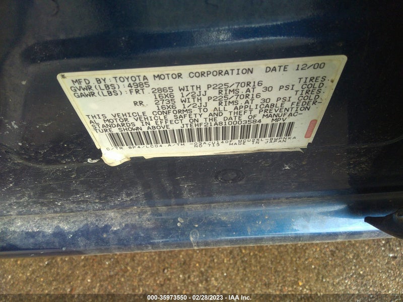 Toyota Highlander 2001г.