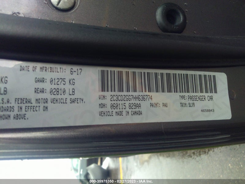 Dodge Challenger 2017г.