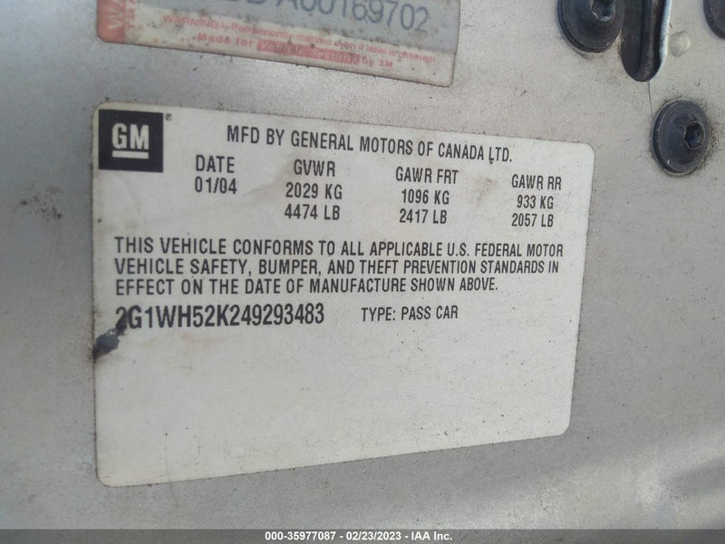 Chevrolet Impala 2004г.