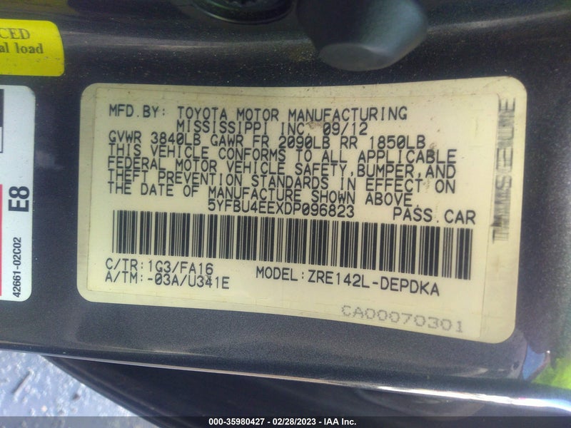 Toyota Corolla 2013г.