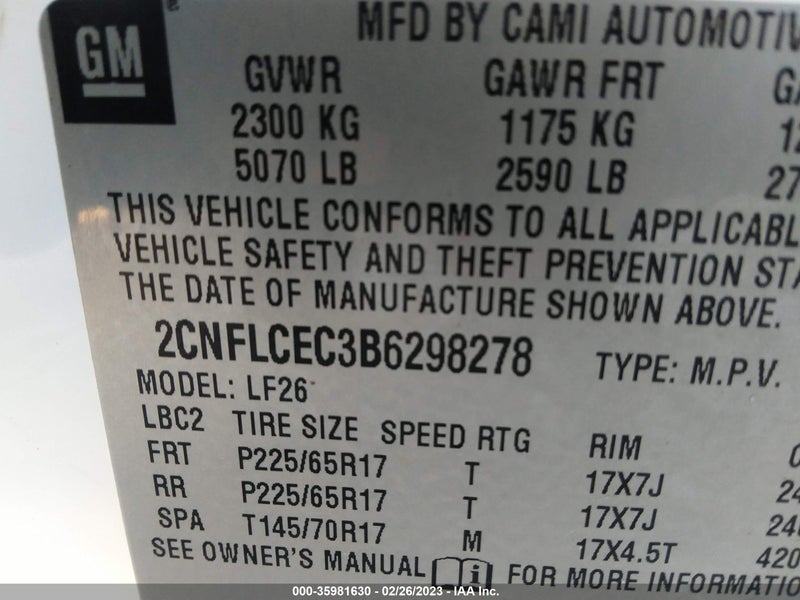 Chevrolet Equinox 2011г.