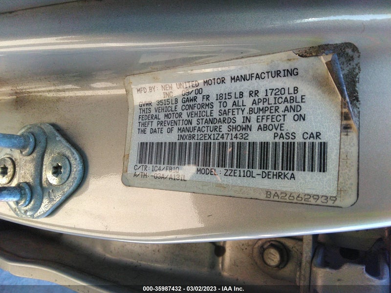 Toyota Corolla 2001г.