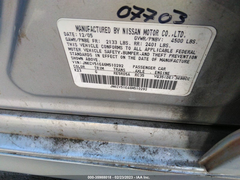 Infiniti G35 2006г.