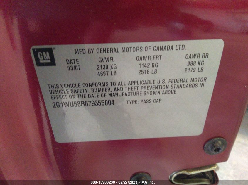 Chevrolet Impala 2007г.