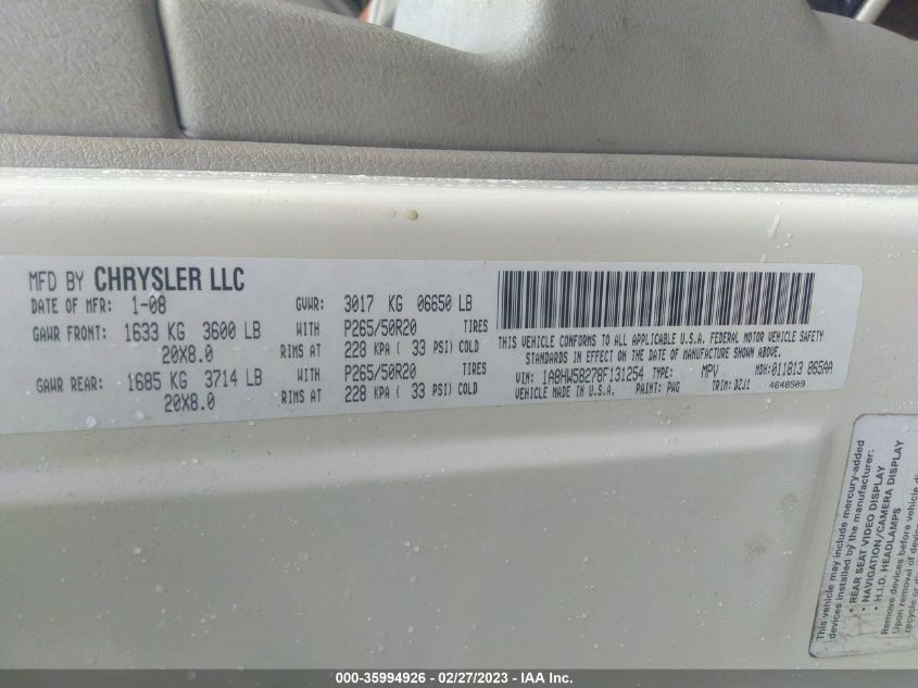 Chrysler Aspen 2008г.