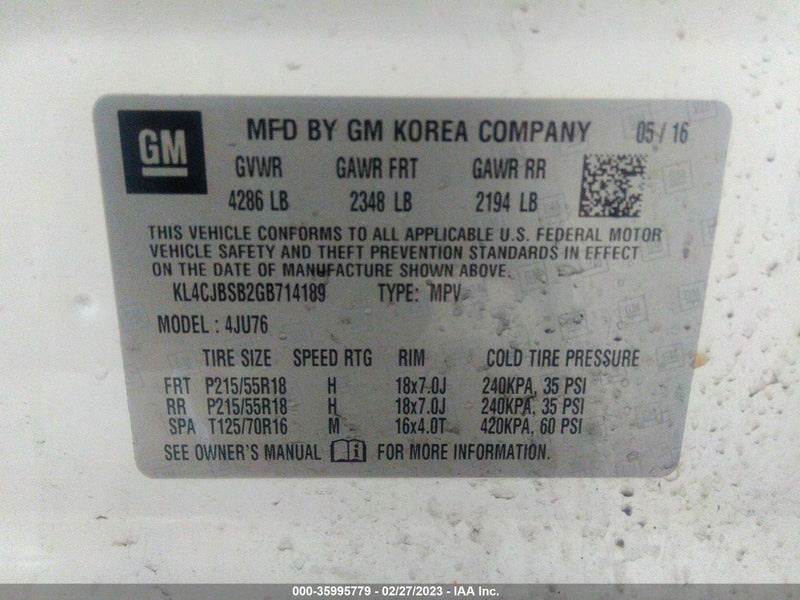 Buick Encore 2016г.