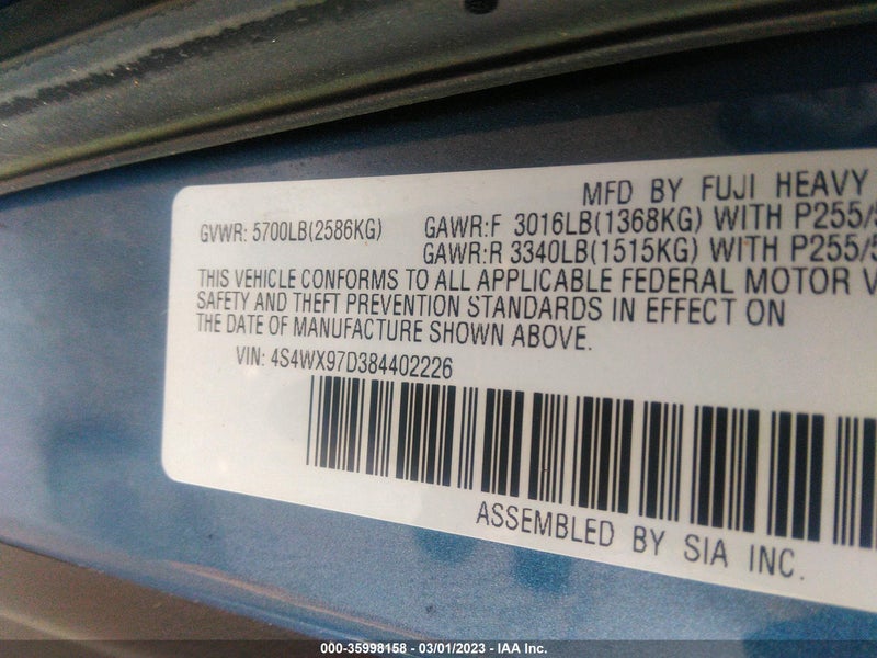 Subaru Tribeca 2008г.