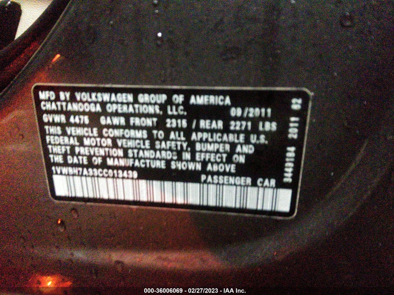 Volkswagen Passat 2012г.