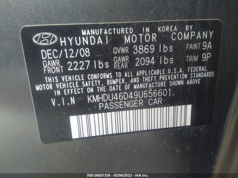 Hyundai Elantra 2009г.