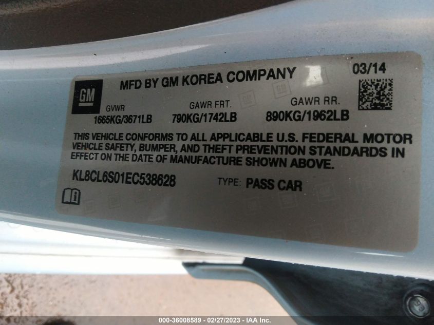 Chevrolet Spark EV 2014г.