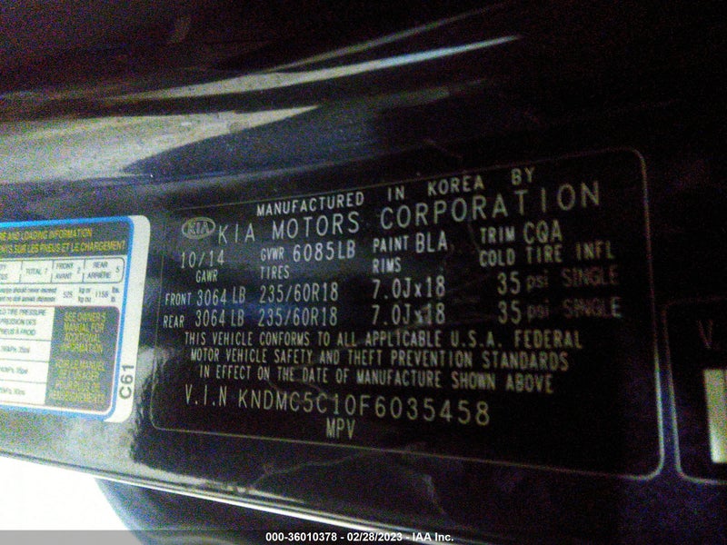 Kia Sedona 2015г.