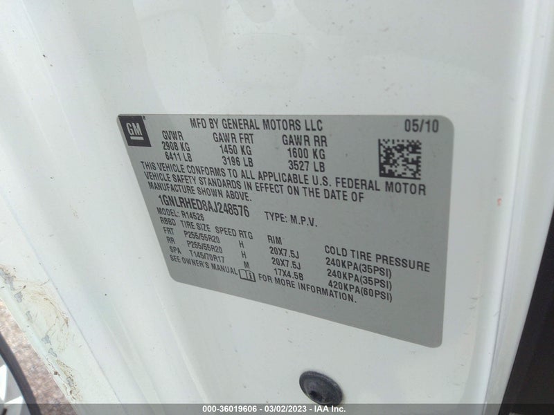 Chevrolet Traverse 2010г.