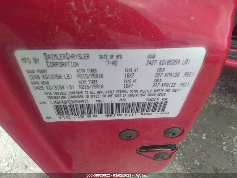 Jeep Liberty 2003г.