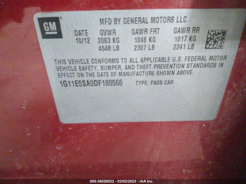 Chevrolet Malibu 2013г.