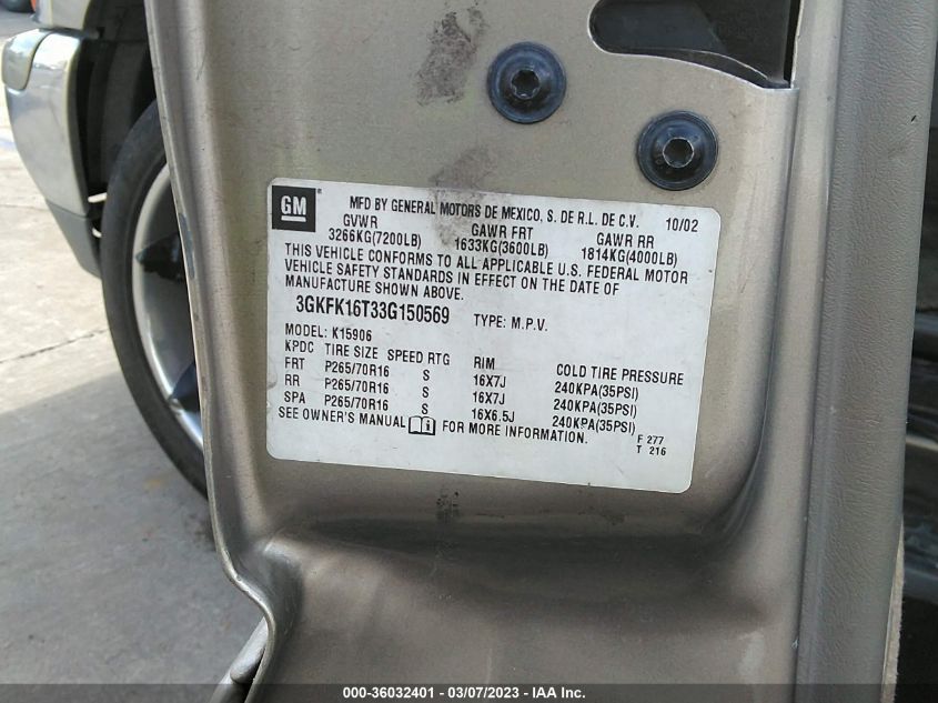 GMC Yukon XL 2003г.