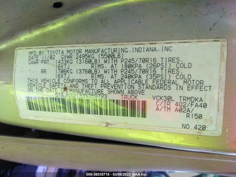 Toyota Tundra 2003г.