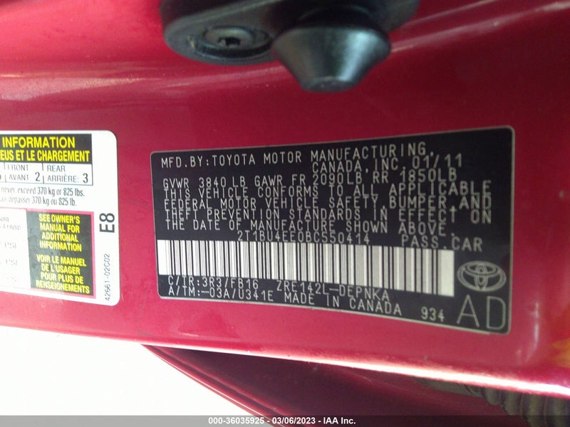 Toyota Corolla 2011г.