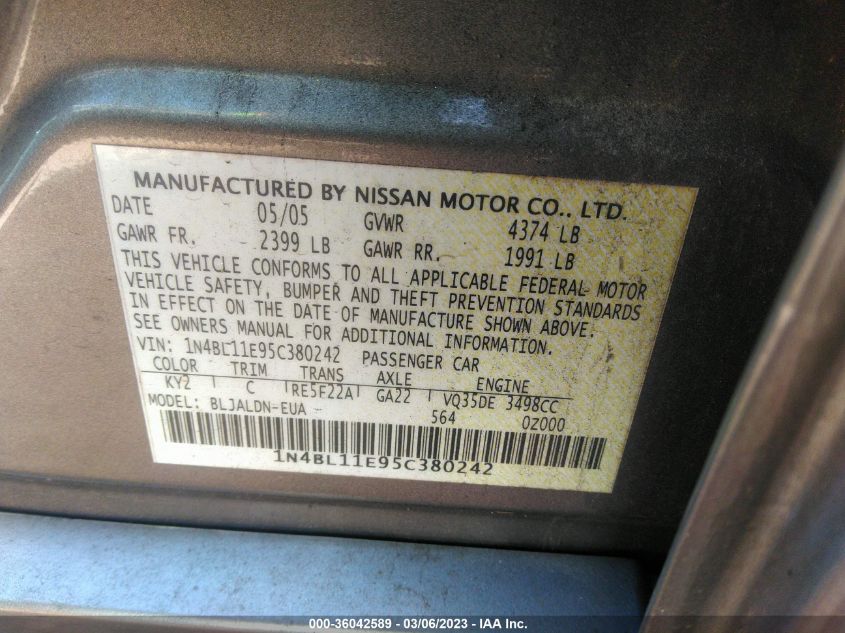 Nissan Altima 2005г.