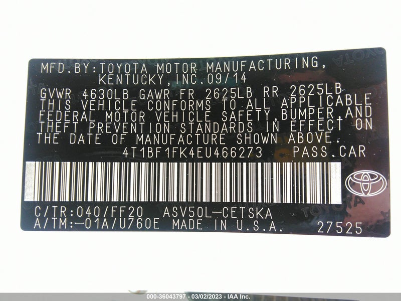 Toyota Camry 2014г.